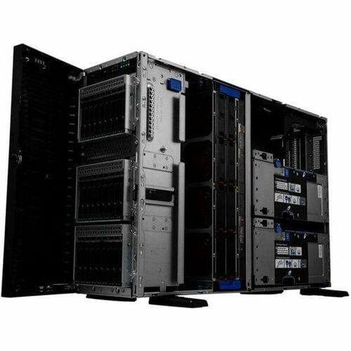 HPE ProLiant ML350 G11 4U Tower Server - 1 x Intel Xeon Silver 4410Y 2 GHz - 32 GB RAM - Serial Attached SCSI (SAS), Serial ATA Controller - Intel C741 Chip - 2 Processor Support - 8 TB RAM Support - DDR5 SDRAM - Up to 16 MB Graphic Card - Gigabit Ethernet - 4 x LFF Bay(s) - Hot Swappable Bays - 1 x 800 W - P53564-001 - 0190017594293