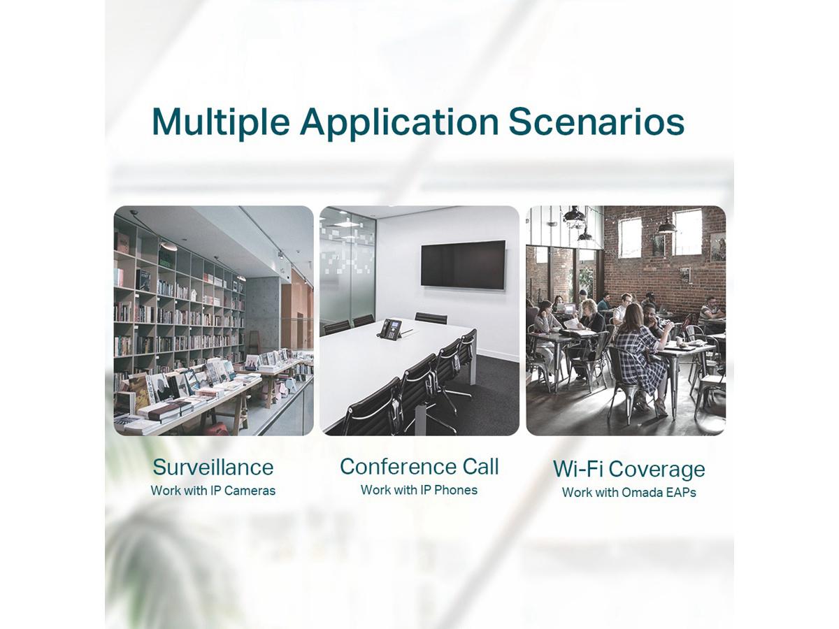 TL-SG1005P TP-Link 5-PORT DESKTOP SWITCH WITH 4-PORT POE 845973083212