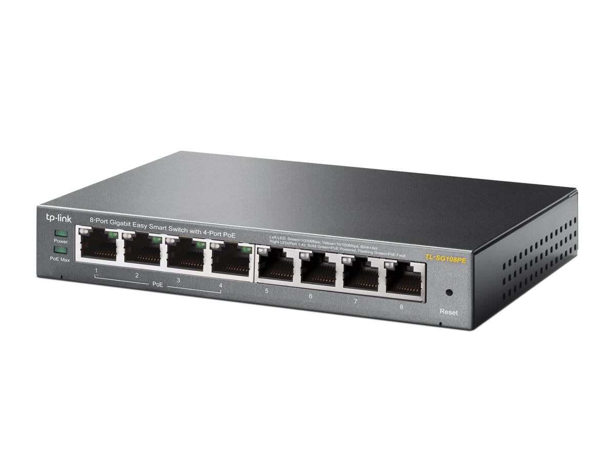 TL-SG108PE TP-Link 8-Port Gigabit PoE Easy Smart Switch 845973094744