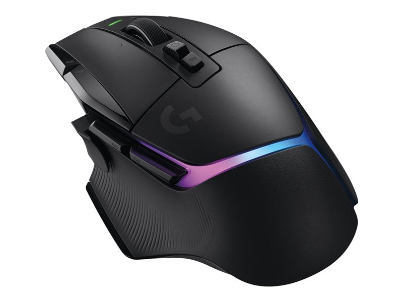 910-006160 Logitech G502 X PLUS LIGHTSPEED Wireless RGB Gaming Mouse - Optical mouse with LIGHTFORCE hybrid switches, LIGHTSYNC RGB, HERO 25K gaming sensor, compatible with PC - macOS/Windows - Black - mouse - 2.4 GHz - black 097855166951