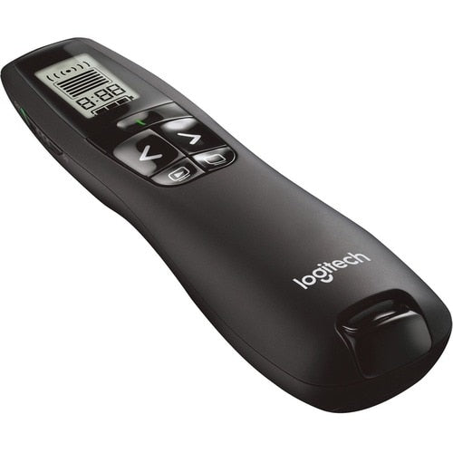 Logitech R800 Laser Presentation Remote - For Visual Presenter LCD - Radio Frequency - 100 ft Operating Distance - BatteryBlack - 1 Each 910-001350 0097855061591