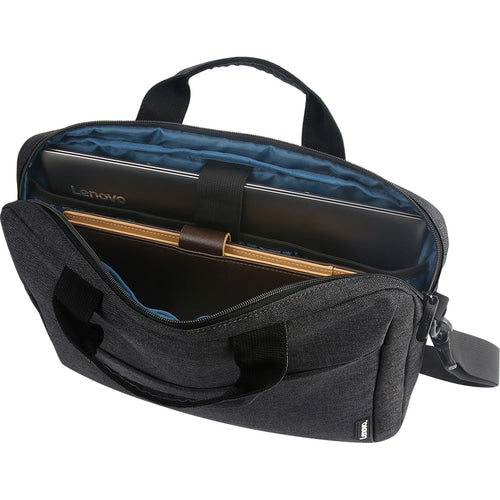 Lenovo T210 Carrying Case for 15.6" Notebook, Book - Black - Water Resistant - Polyester Body - Handle, Luggage Strap - 15.7" Height x 11.8" Width x 2.2" Depth GX40Q17229 0191999722100