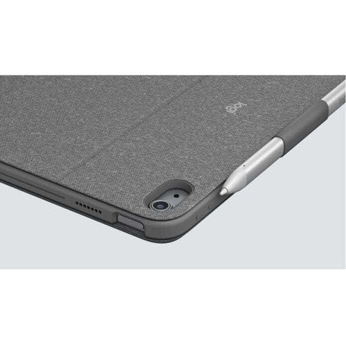 Logitech Combo Touch Keyboard/Cover Case (Folio) for 10.9" Apple, Logitech iPad (10th Generation) Tablet - Oxford Gray - Scrape Resistant, Bump Resistant, Slip Resistant - Woven Fabric Exterior Material - 7.5" Height x 10" Width x 0.8" Depth 920-011433 0097855182210