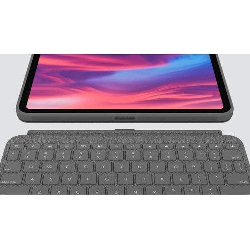 Logitech Combo Touch Keyboard/Cover Case (Folio) for 10.9" Apple, Logitech iPad (10th Generation) Tablet - Oxford Gray - Scrape Resistant, Bump Resistant, Slip Resistant - Woven Fabric Exterior Material - 7.5" Height x 10" Width x 0.8" Depth 920-011433 0097855182210