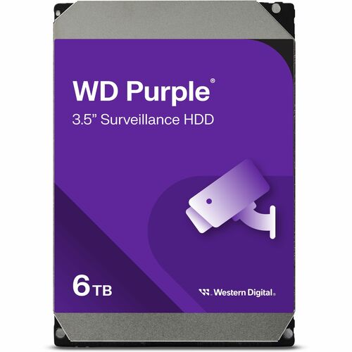 WD 6TB WD PURPLE SATA 3.5IN SURVEILLANCE HDD WD64PURZ 0718037898339