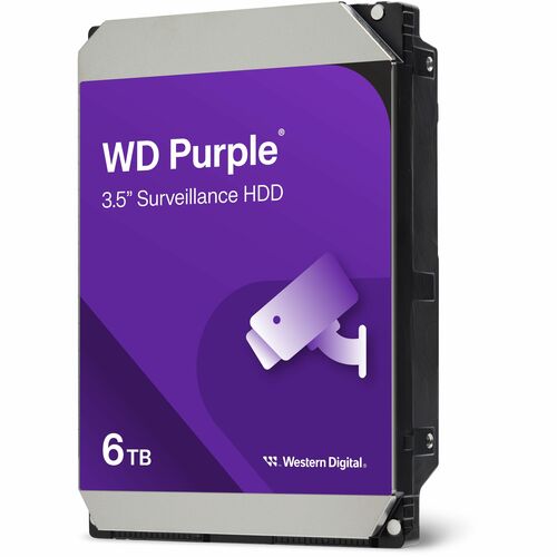 WD 6TB WD PURPLE SATA 3.5IN SURVEILLANCE HDD WD64PURZ 0718037898339