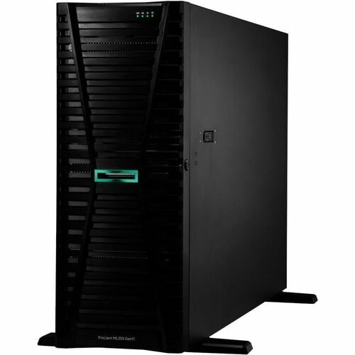 P53566-001 HPE ProLiant ML350 G11 4U Tower Server - 1 x Intel Xeon Silver 4410Y 2 GHz - 32 GB RAM - Serial Attached SCSI (SAS), Serial ATA Controller - Intel C741 Chip - 2 Processor Support - 8 TB RAM Support - DDR5 SDRAM - Up to 16 MB Graphic Card - Gigabit Ethernet - 8 x SFF Bay(s) - Hot Swappable Bays - 1 x 800 W - 0190017594316