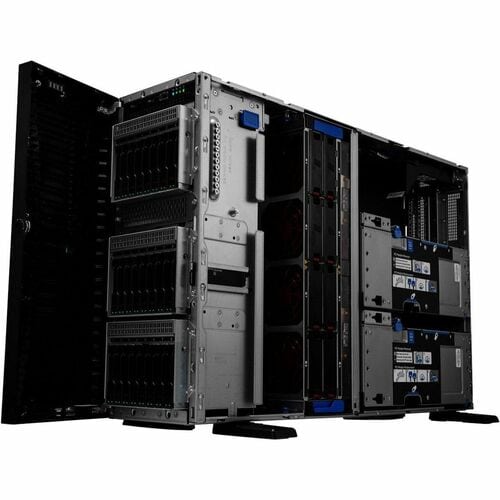 P53566-001 HPE ProLiant ML350 G11 4U Tower Server - 1 x Intel Xeon Silver 4410Y 2 GHz - 32 GB RAM - Serial Attached SCSI (SAS), Serial ATA Controller - Intel C741 Chip - 2 Processor Support - 8 TB RAM Support - DDR5 SDRAM - Up to 16 MB Graphic Card - Gigabit Ethernet - 8 x SFF Bay(s) - Hot Swappable Bays - 1 x 800 W - 0190017594316