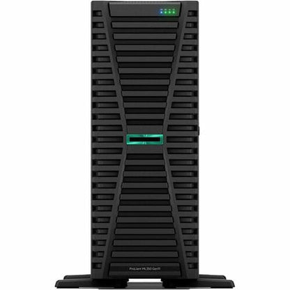 P53566-001 HPE ProLiant ML350 G11 4U Tower Server - 1 x Intel Xeon Silver 4410Y 2 GHz - 32 GB RAM - Serial Attached SCSI (SAS), Serial ATA Controller - Intel C741 Chip - 2 Processor Support - 8 TB RAM Support - DDR5 SDRAM - Up to 16 MB Graphic Card - Gigabit Ethernet - 8 x SFF Bay(s) - Hot Swappable Bays - 1 x 800 W - 0190017594316