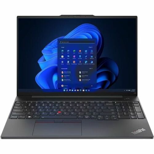 Lenovo ThinkPad E16 Gen 1 21JN0073US 16" Notebook - WUXGA - Intel Core i7 13th Gen i7-1355U - 16 GB - 512 GB SSD - English Keyboard - Graphite Black - Intel Chip - 1920 x 1200 - Windows 11 Pro - Intel Iris Xe Graphics - In-plane Switching (IPS) Technology - Front Camera/Webcam - IEEE 802.11ax Wireless LAN Standard}21JN0073US 0197528343907