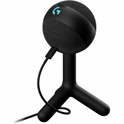 Logitech Blue Yeti Condenser Microphone for Gaming, Live Streaming - Black - 70 Hz to 20 kHz - Cardioid - Desktop - USB Type C 988-000549 0097855189455