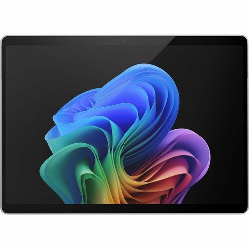 Colorful abstract design on a tablet screen with a black border