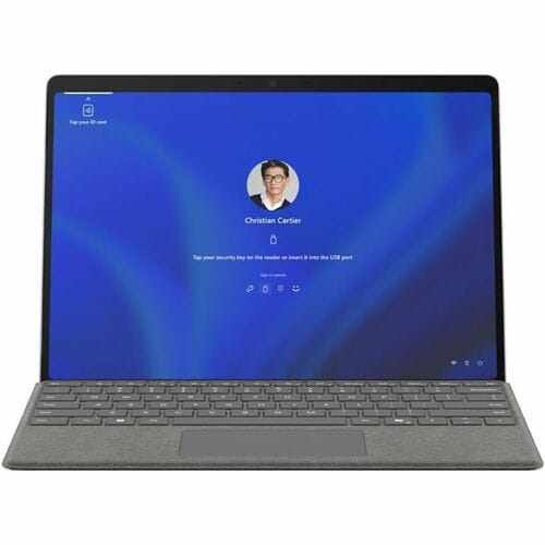 Laptop with keyboard cover on a white background