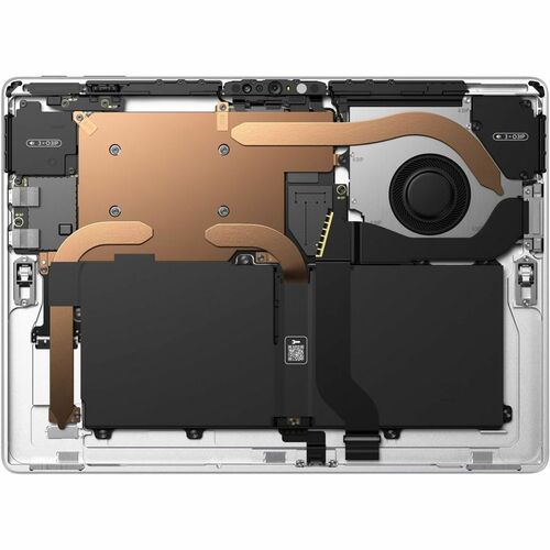 Tablet interior showing internal parts