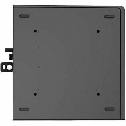 Black metal bracket on a white background