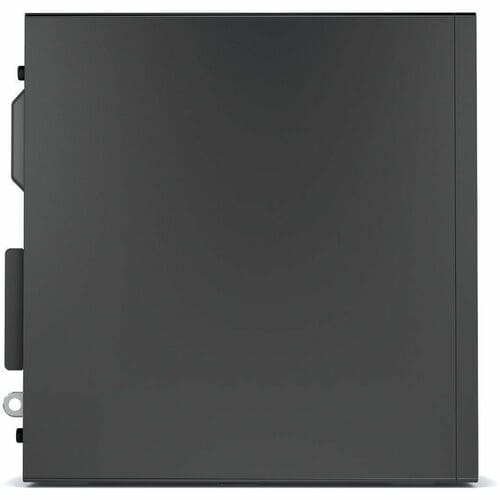 Dell Optiplex computer in black, shown from its left side