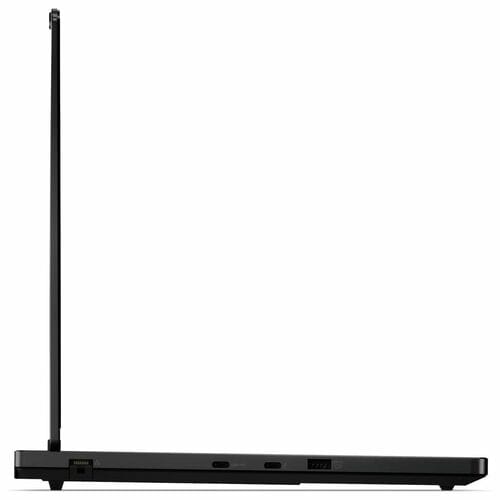 Black router with antennas on a white background