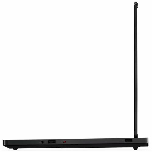 Black electronic device with a stand on a white background