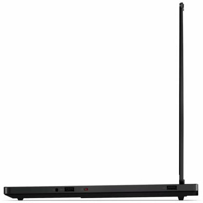 Black electronic device with a stand on a white background