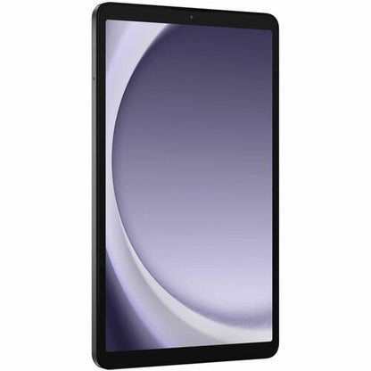 Tablet with a black frame on a white background