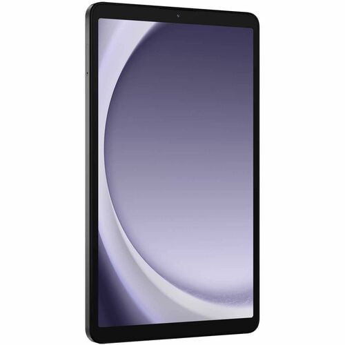 Tablet with a black frame on a white background