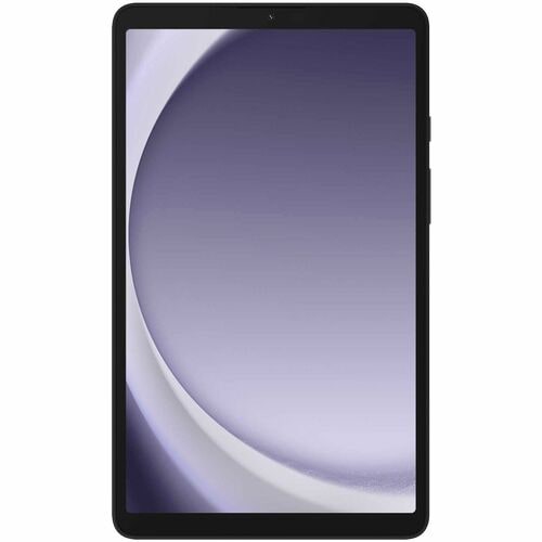 Tablet with a black frame on a white background