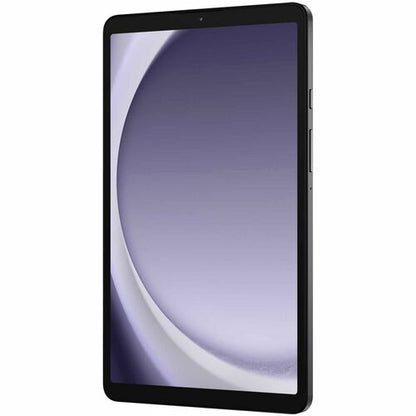 Black tablet with a gradient screen on a white background