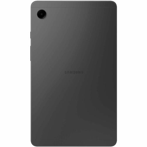 Back view of a Samsung tablet on a white background