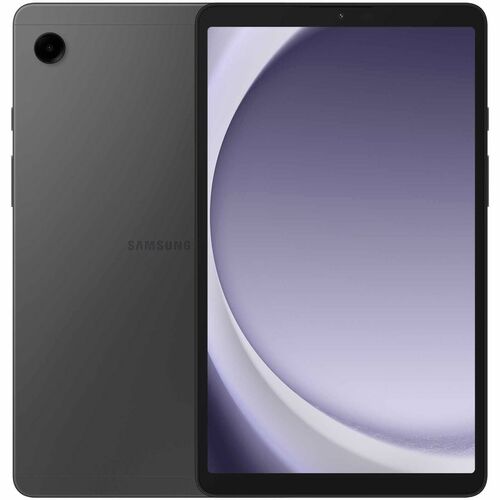 Samsung tablet with black back and purple front display