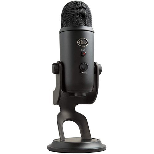 Blue Yeti Wired Condenser Microphone - Stereo - 20 Hz to 20 kHz - Cardioid, Bi-directional, Omni-directional - Desktop, Stand Mountable, Side-address - USB 988-000100 0836213002070