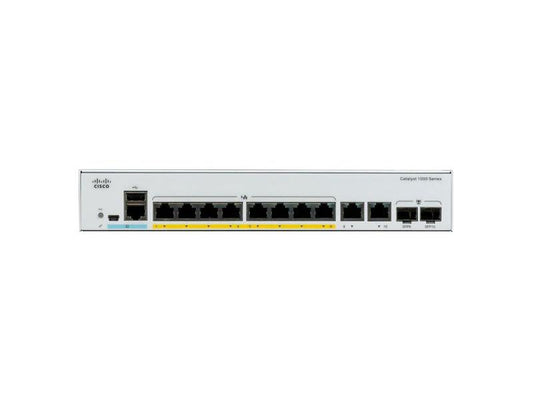 C1000-8P-E-2G-L Cisco Catalyst 1000-8P-E-2G-L - switch - 8 ports - managed - rack-mountable 889728248808