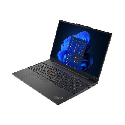 Lenovo ThinkPad E16 Gen 1 21JN0073US 16" Notebook - WUXGA - Intel Core i7 13th Gen i7-1355U - 16 GB - 512 GB SSD - English Keyboard - Graphite Black - Intel Chip - 1920 x 1200 - Windows 11 Pro - Intel Iris Xe Graphics - In-plane Switching (IPS) Technology - Front Camera/Webcam - IEEE 802.11ax Wireless LAN Standard}21JN0073US 0197528343907